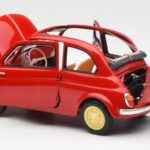 Fiat Nuova 500 Coral Röd Kyosho 1:18 08966R - image 5 of 8