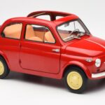 Fiat Nuova 500 Coral Röd Kyosho 1:18 08966R - image 6 of 8