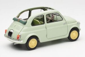 Fiat Nuova 500 Clear Grön Kyosho 1:18 08966LG Metall — bild 3 av 8