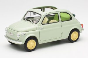 Fiat Nuova 500 Clear Grön Kyosho 1:18 08966LG