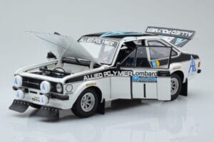 Ford Escort RS 1800 Allied Polymer #1 T. Makinen / H. Liddon Winner RAC Rally 1975 Minichamps 1:18 100758401 Metall — bild 2 av 8