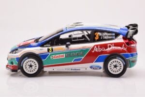 Ford Fiesta RS WRC Ford Abu Dhabi #3 M. Hirvonen / J. Lehtinen Winner Rally Australia 2011 Minichamps 1:18 151110803 Metall — bild 3 av 6