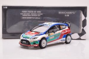 Ford Fiesta RS WRC Ford Abu Dhabi #3 M. Hirvonen / J. Lehtinen Winner Rally Australia 2011 Minichamps 1:18 151110803 Metall — bild 6 av 6