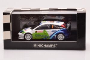 Ford Focus RS WRC #4 R. Kresta / J. Tomanek Rally Monte Carlo 2005 Minichamps 1:43 400058404 Metall — bild 4 av 4