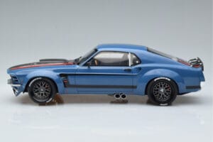 Ford Mustang Boss Cobra Ruffian Cars Blå GT Spirit 1:18 GT426 Resin — bild 3 av 6