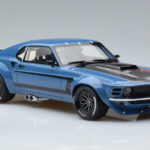 Ford Mustang Boss Cobra Ruffian Cars Blå GT Spirit 1:18 - image 4 of 6
