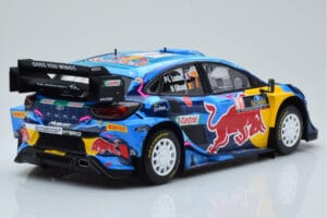 Ford Puma Rally1 WRC #7 P-L. Loubet / N. Gilsoul Rally Sweden 2023 IXO 1:18 18RMC154B Metall — bild 2 av 6