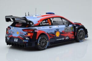 Hyundai i20 Coupe WRC #9 S. Loeb / I. Galmiche Rally Monte Carlo 2020 IXO 1:18 18RMC067B Metall — bild 2 av 6