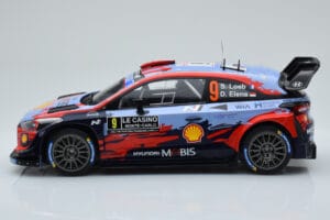 Hyundai i20 Coupe WRC #9 S. Loeb / I. Galmiche Rally Monte Carlo 2020 IXO 1:18 18RMC067B Metall — bild 3 av 6