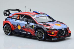 Hyundai i20 Coupe WRC #9 S. Loeb / I. Galmiche Rally Monte Carlo 2020 IXO 1:18 18RMC067B Metall — bild 4 av 6