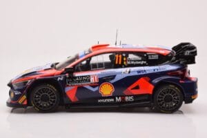 Hyundai i20 N Rally1 #11 T. Neuville / M. Wydaeghe Rally Monte Carlo 2023 IXO 1:18 18RMC153A Metall — bild 3 av 6