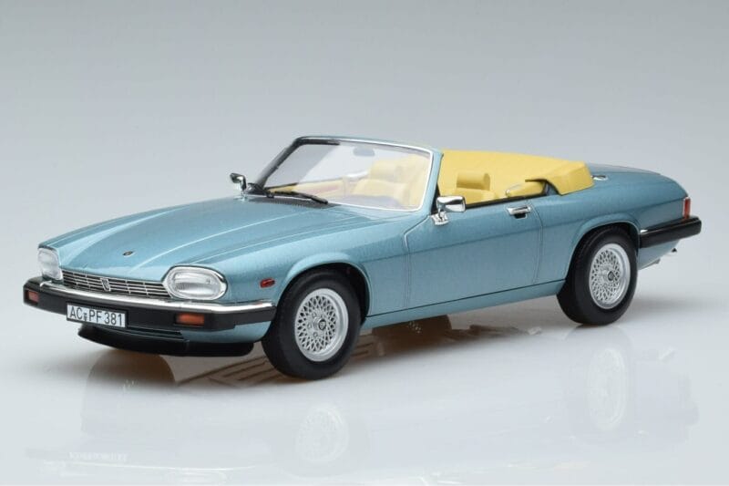 Jaguar XJS V12 Cabriolet Ljusblå Metallic Norev 1:18 182635 Metall