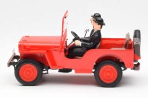 Jeep Willys Tintin 2 Figurer UT Models 1:18 180150000 Metall — bild 3 av 6