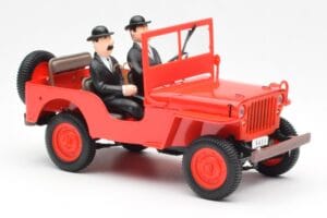 Jeep Willys Tintin 2 Figurer UT Models 1:18 180150000 Metall — bild 4 av 6