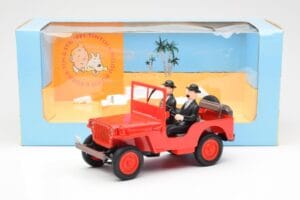 Jeep Willys Tintin 2 Figurer UT Models 1:18 180150000 Metall — bild 6 av 6