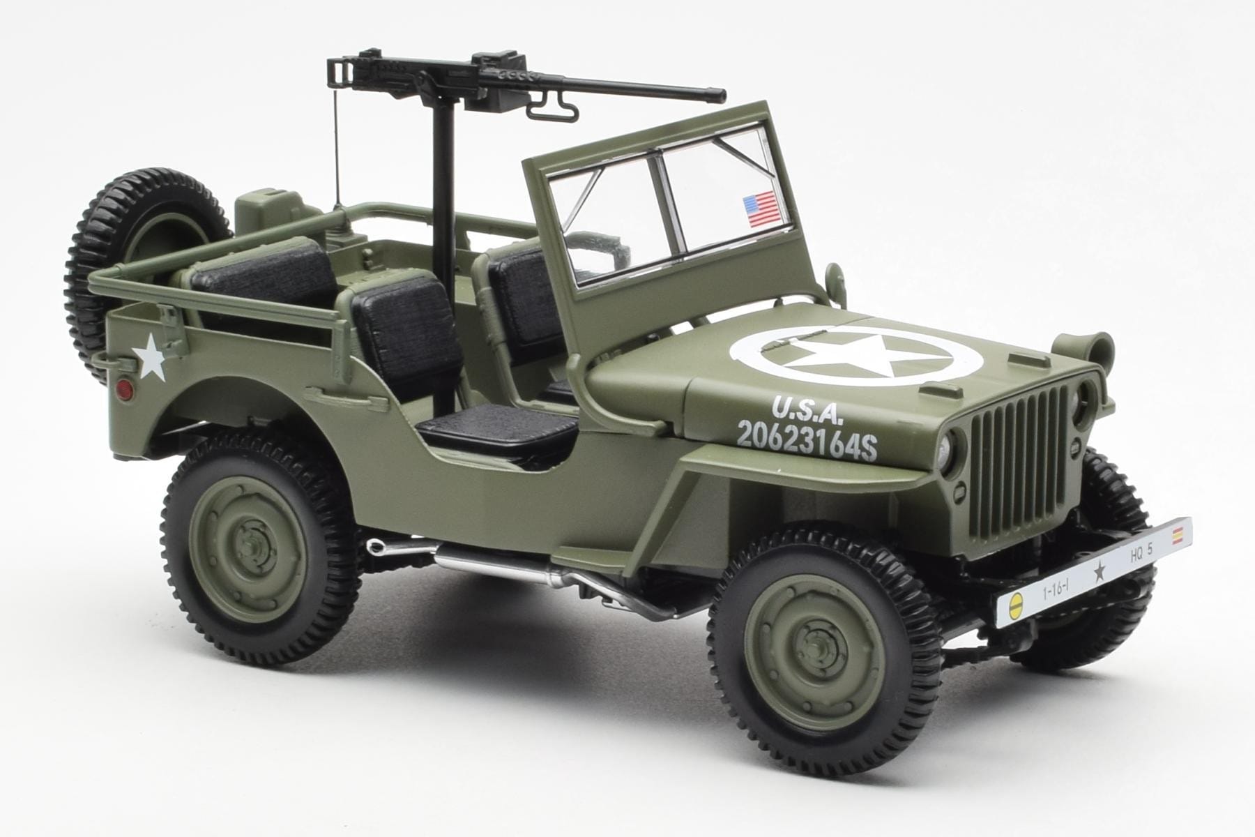 Jeep Willys MB US Army D-Day 1944 Norev 1:18 189016 Metall — bild 8 av 10