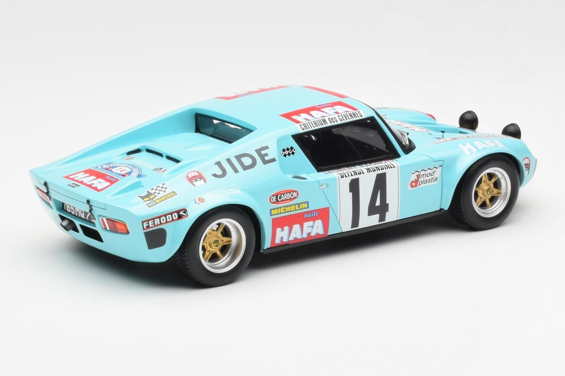 Jide 1600S Gr.4 #14 J. Ragnotti / Jaubert Criterium des Cevennes 1972 Otto 1:18 OT287 Resin — bild 2 av 6