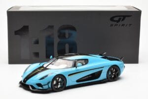Koenigsegg Regera Baby Blå GT Spirit 1:18 GT881 Resin — bild 6 av 6