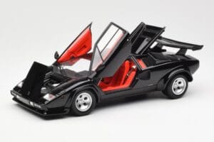 Lamborghini Countach LP 5000 Quattrovalvole Svart Kyosho 1:18 08320BK Metall — bild 2 av 8