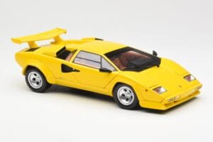 Lamborghini Countach LP 5000 Quattrovalvole Gul Kyosho 1:18 08320Y Metall — bild 6 av 8
