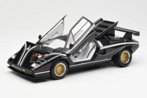 Lamborghini Countach LP 500R Svart Kyosho 1:18 08320C Metall — bild 2 av 8