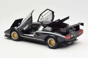 Lamborghini Countach LP 500R Svart Kyosho 1:18 08320C Metall — bild 5 av 8