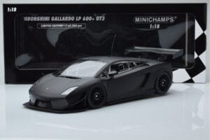 Lamborghini Gallardo LP600+ GT3 Matt Svart Minichamps 1:18 151111100 Metall — bild 6 av 6