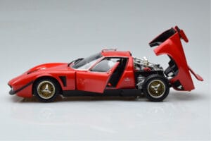 Lamborghini Miura SVR Röd Kyosho 1:18 08319RBK Metall — bild 4 av 9