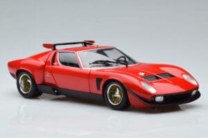 Lamborghini Miura SVR Röd Kyosho 1:18 08319RBK Metall — bild 6 av 9
