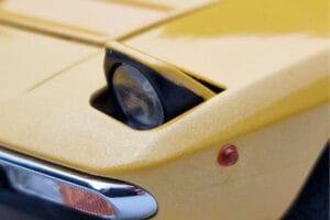 Lamborghini Urraco Gul Kyosho 1:18 08446GY Metall — bild 8 av 10