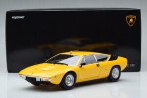 Lamborghini Urraco Gul Kyosho 1:18 08446GY Metall — bild 10 av 10