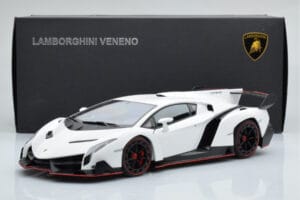 Lamborghini Veneno Vit AUTOart 1:18 74507 Metall — bild 8 av 8