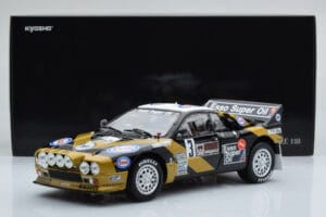 Lancia 037 ESSO #3 F. Tabaton Rally Targa Florio 1985 Kyosho 1:18 08306H Metall — bild 8 av 8