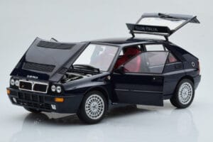 Lancia Delta HF Integrale Club Italia Blå Kyosho 1:18 08343SC Metall — bild 2 av 8