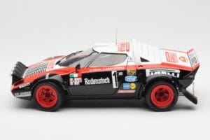 Lancia Stratos HF #1 Hunsruck Rally 1978 Kyosho 1:18 08130D Metall — bild 4 av 8