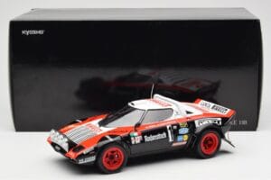 Lancia Stratos HF #1 Hunsruck Rally 1978 Kyosho 1:18 08130D Metall — bild 8 av 8