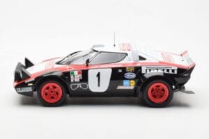 Lancia Stratos HF #1 Lancia Pirelli W. Rohrl / C. Geistdorfer Winners Dynabit Saarland Rallye 1978 Minichamps 1:18 155781701  — bild 3 av 6