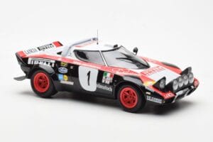 Lancia Stratos HF #1 Lancia Pirelli W. Rohrl / C. Geistdorfer Winners Dynabit Saarland Rallye 1978 Minichamps 1:18 155781701  — bild 4 av 6