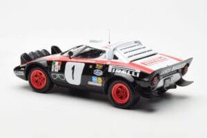 Lancia Stratos HF #1 Lancia Pirelli W. Rohrl / C. Geistdorfer Winners Dynabit Saarland Rallye 1978 Minichamps 1:18 155781701  — bild 5 av 6