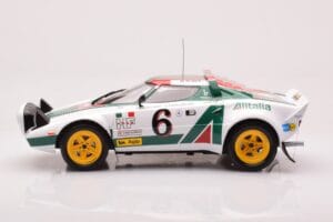 Lancia Stratos HF #6 B. Waldegård / H. Thorszelius Rally Monte Carlo 1976 IXO 1:18 18RMC162B Metall — bild 3 av 6