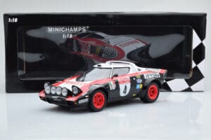 Lancia Stratos Pirelli #4 M. Alen / I. Kivimaki Winners Rally Sanremo 1978 Minichamps 1:18 155781704 Metall — bild 6 av 6