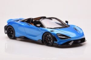 McLaren 765LT Spider Blå GT Spirit 1:18 GT886 Resin — bild 4 av 6
