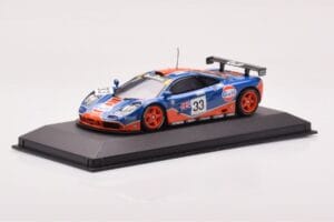 McLaren F1 GTR #33 Gulf Racing R. Bellm / M. Weaver / J-J. Lehto 24 Hours of Le Mans 1996 Minichamps 1:43 530164333 Metall — bild 2 av 4