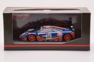 McLaren F1 GTR #33 Gulf Racing R. Bellm / M. Weaver / J-J. Lehto 24 Hours of Le Mans 1996 Minichamps 1:43 530164333 Metall — bild 4 av 4