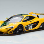 McLaren P1 GTR Gul Med Gröna Ränder AUTOart 1:18