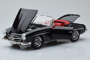 Mercedes 190 SL W121 Cabriolet Svart Minichamps 1:18 100037030 Metall — bild 2 av 8