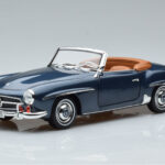 Mercedes 190 SL W121 Roadster Blå Norev 1:18