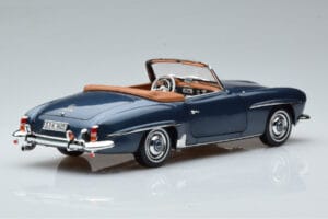 Mercedes 190 SL W121 Roadster Blå Norev 1:18 B66040625 Metall — bild 3 av 8