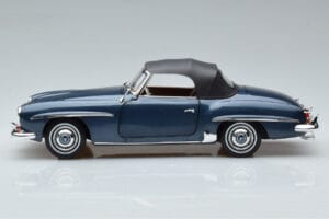 Mercedes 190 SL W121 Roadster Blå Norev 1:18 B66040625 Metall — bild 4 av 8