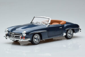 Mercedes 190 SL W121 Roadster Blå Norev 1:18
